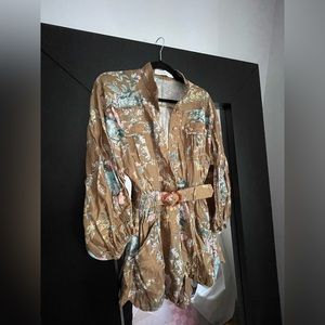 Zimmermann Floral Linen Romper